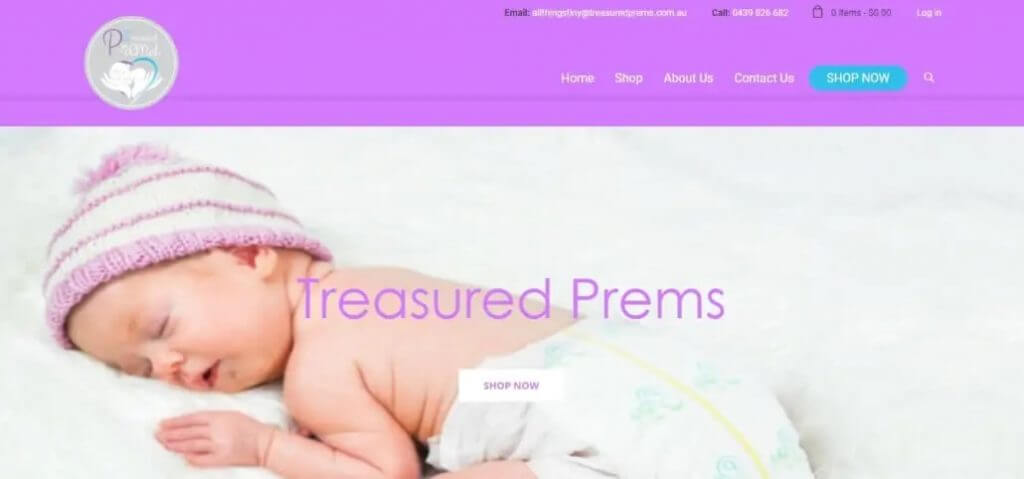 Client Treasured Prems Business optimised ecommerce Website Design