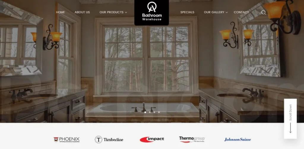  Client QA Bathrooms on our website design portfolio.