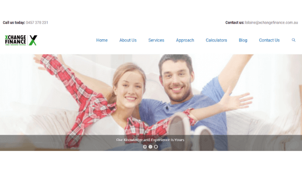Client Xchange Finance Website Design